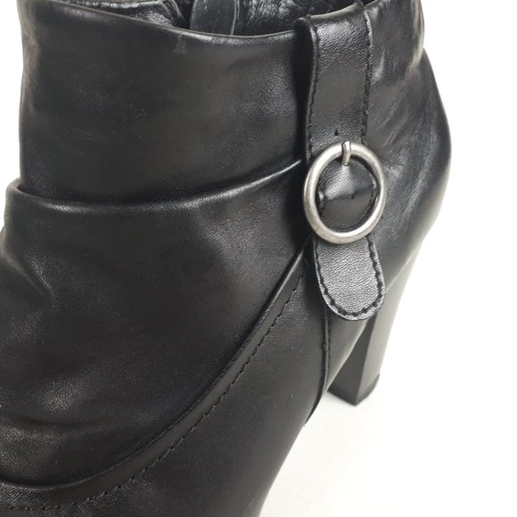 Remonte Dorndorf Black Faux Leather Ankle Boots - Picture 9 of 15